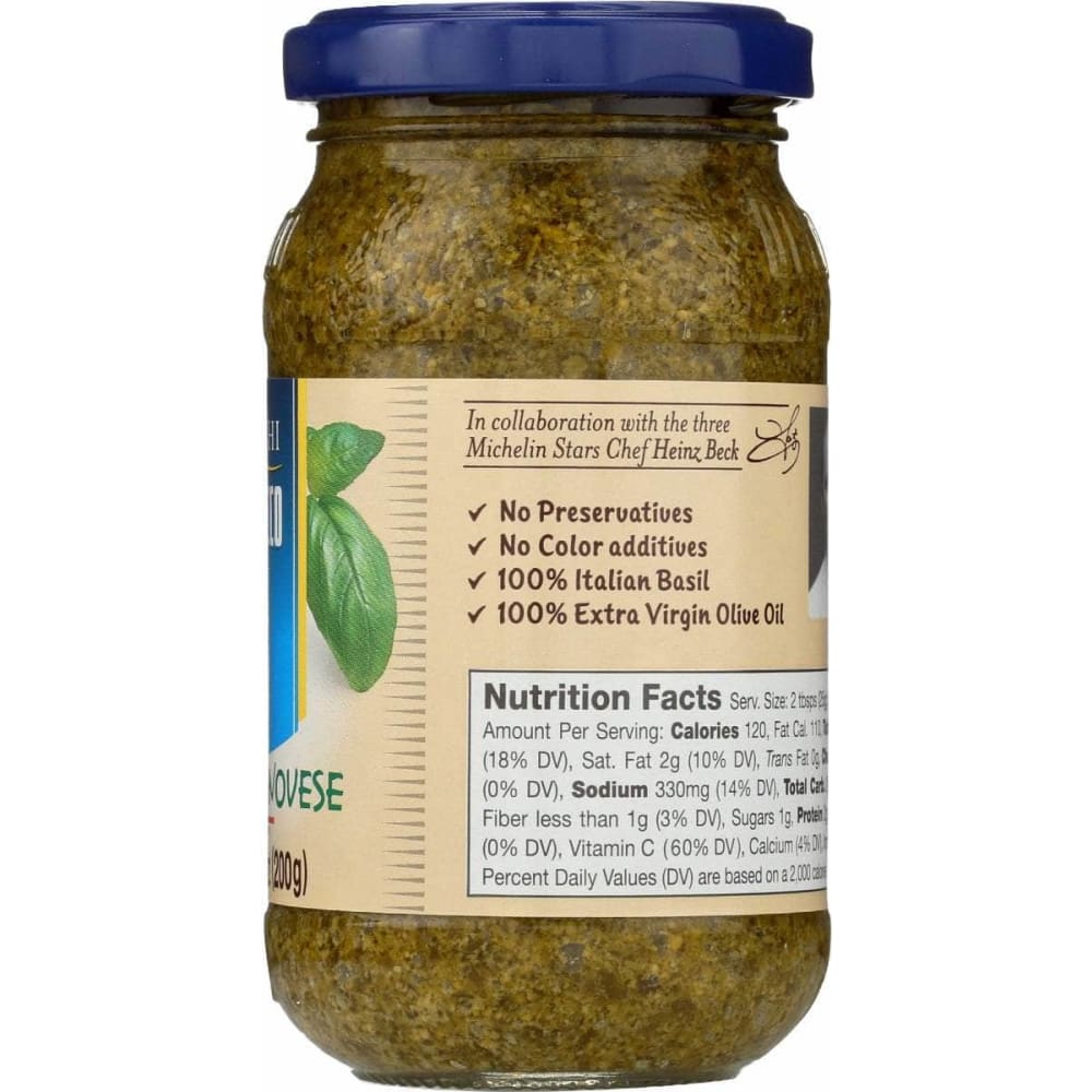 DE CECCO Grocery > Pantry > Pasta and Sauces DE CECCO: Sauce Pasta Pesto, 7 oz