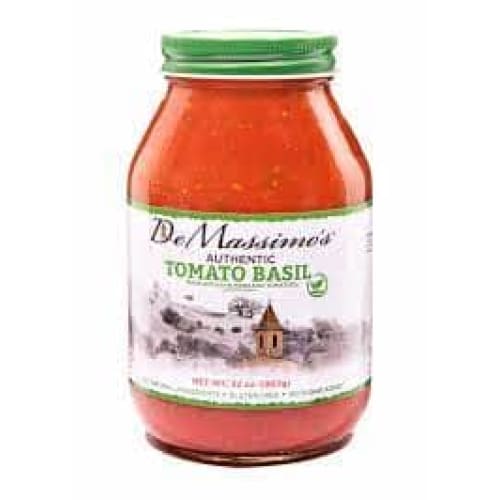 DE MASSIMOS Grocery > Pantry > Pasta and Sauces DE MASSIMOS: Sauce Pasta Tomato Basil, 32 oz