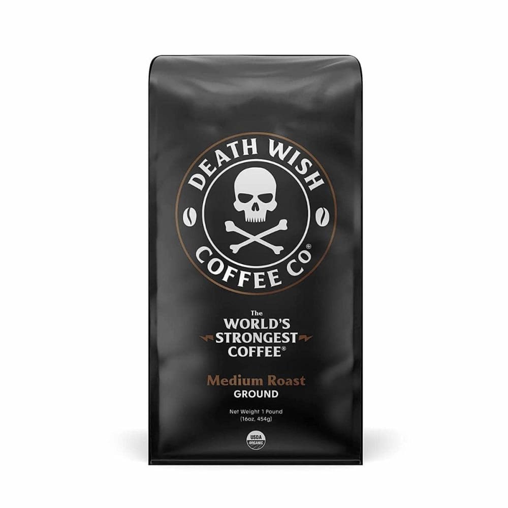 DEATH WISH COFFEE Death Wish Coffee Medium Roast Coffee Ground, 16 Oz
