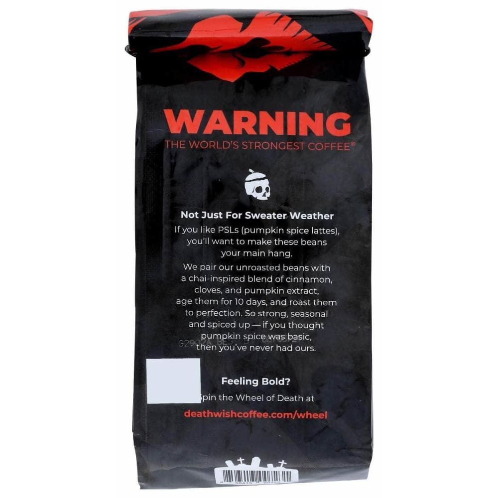 DEATH WISH COFFEE Death Wish Coffee Pumpkin Chai Coffee Ground, 12 Oz