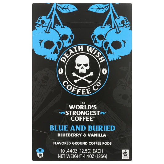 DEATH WISH COFFEE: Coffee Ss Blue Buried 10 CT - Grocery > Beverages > Coffee Tea & Hot Cocoa - DEATH WISH COFFEE