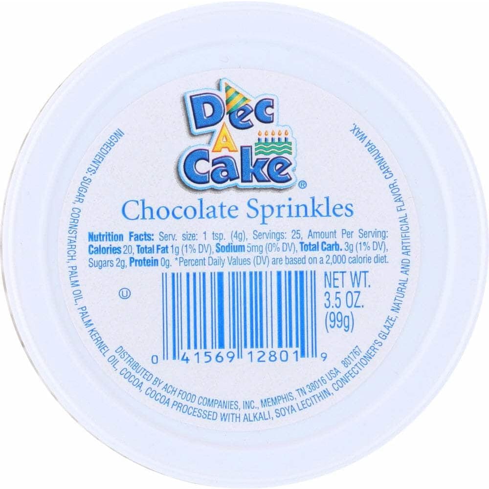 Dec A Cake Dec A Cake Sprinkles Chocolate Cup, 3.5 oz