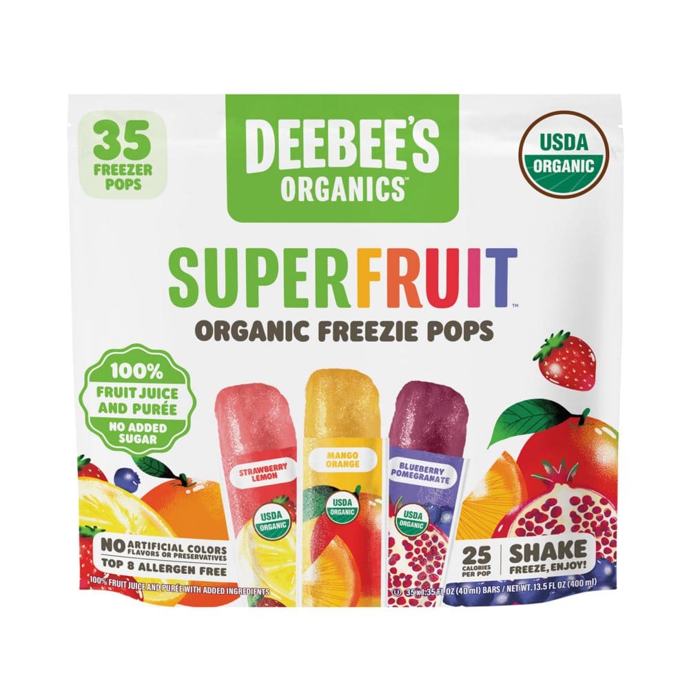 Deebee's Organics SuperFruit Freezies (1.35 fl. oz., 35 pk.) (Pack of 2 ...