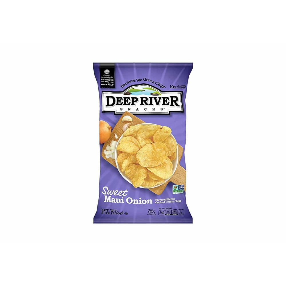 DEEP RIVER DEEP RIVER Sweet Maui Onion Kettle Cooked Potato Chips, 8 oz