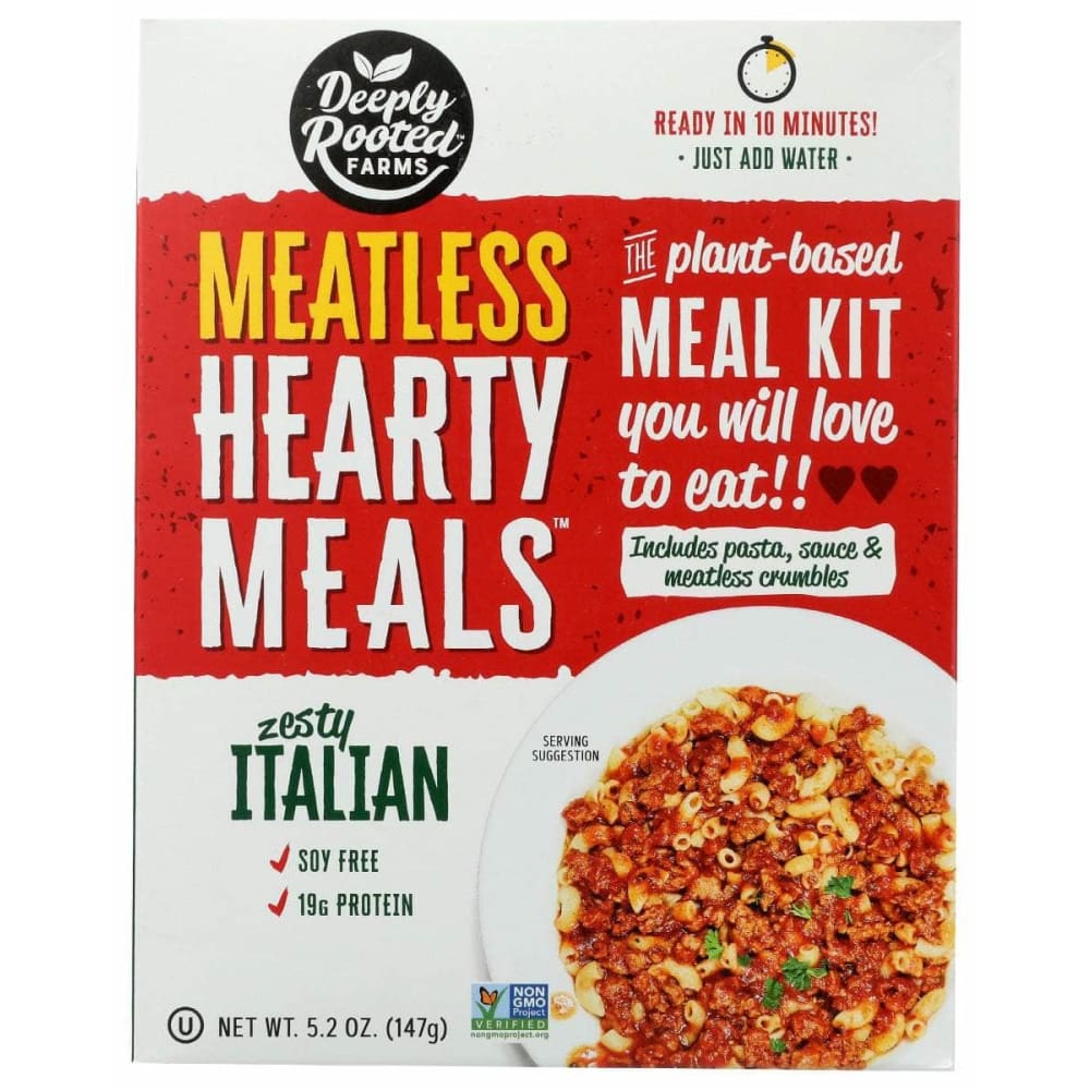 DEEPLY ROOTED Grocery > Pantry DEEPLY ROOTED: Hearty Meals Zesty Italian Pasta Bowl, 5.2 oz