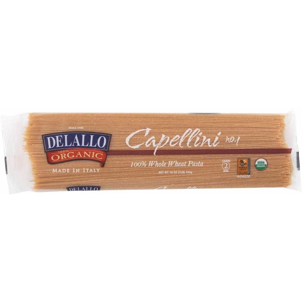 Delallo Delallo Organic Pasta Capellini Whole Wheat No.1, 16 oz