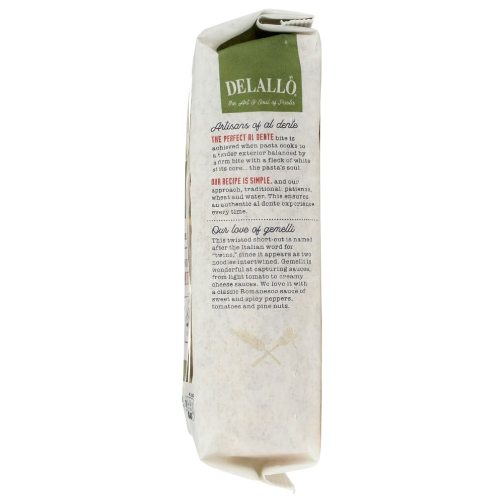 DELALLO: Pasta Semolina Gemelli Org 16 oz - Grocery > Pantry > Pasta and Sauces - Delallo
