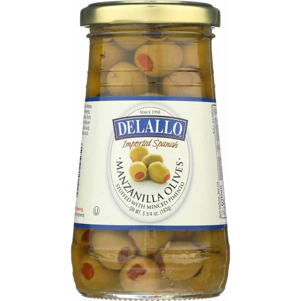 Delallo Delallo Stuffed Manzanilla Olives, 5.75oz