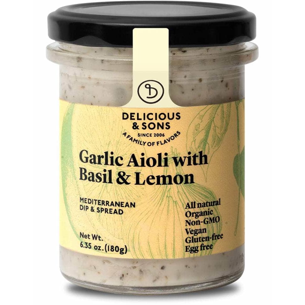 DELICIOUS AND SONS Delicious And Sons Aioli Grlc Basil Lemon, 6.35 Oz