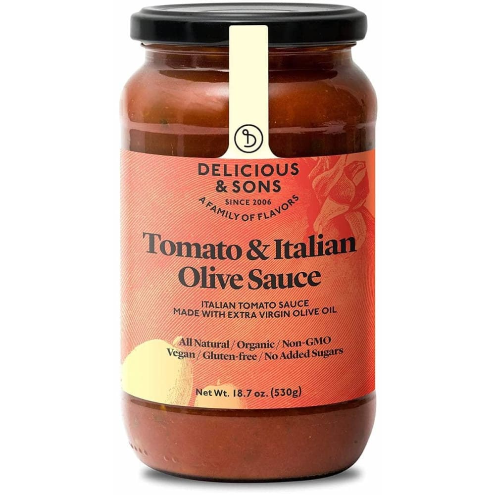 DELICIOUS AND SONS Delicious And Sons Sauce Tmto Italian Olive, 18.7 Oz
