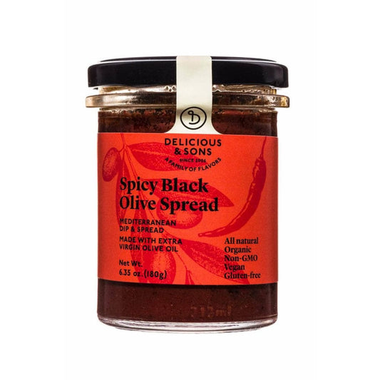 DELICIOUS & SONS Delicious & Sons Spread Spicy Black Olive, 6.35 Oz