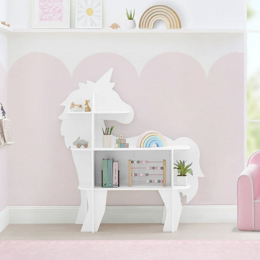 Delta Children Unicorn Shaped Bookcase White - Furniture - Delta
