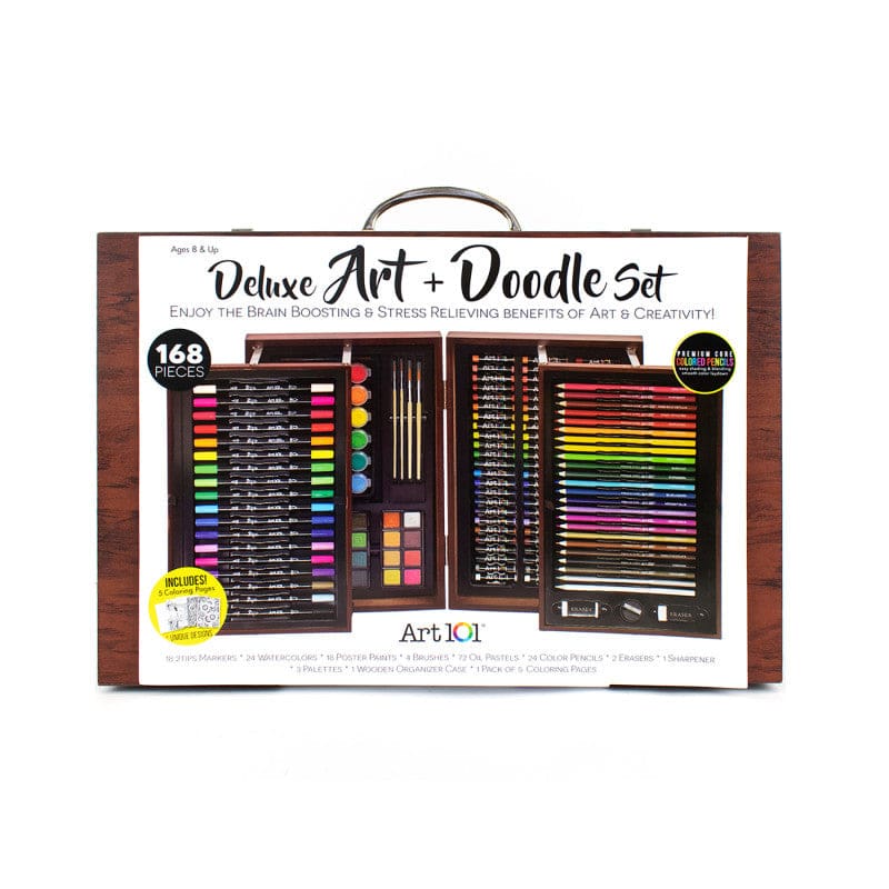 Deluxe Art & Doodle Wood Art Set - Art & Craft Kits - Art 101 / Advantus