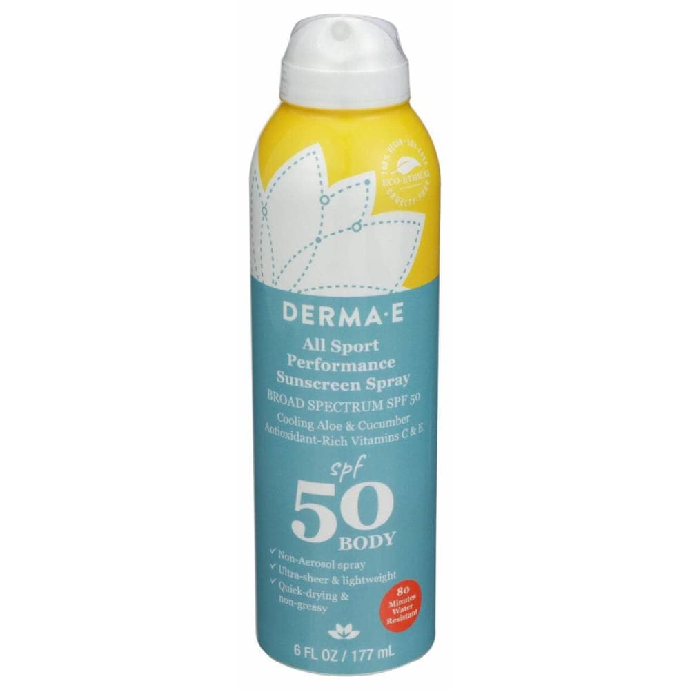 DERMA E DERMA E All Sport Performance Sunscreen Spray SPF 50, 6 oz
