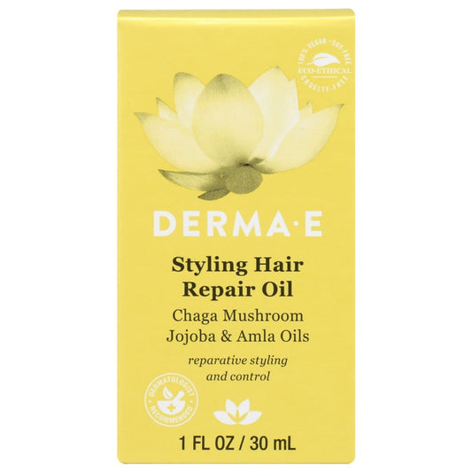 DERMA E: Styling Repair Hair Oil 1 OZ (Pack of 3) - Beauty & Body Care > Hair Care - DERMA E