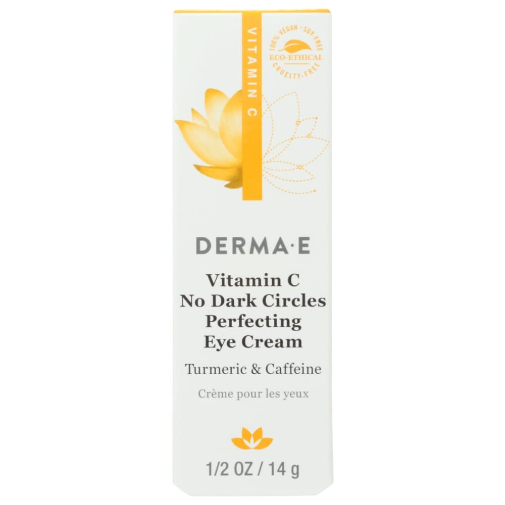 DERMA E: Vitamin C Eye Cream No Dark Circles Perfecting Cream 0.5 OZ - Beauty & Body Care > Skin Care - DERMA E