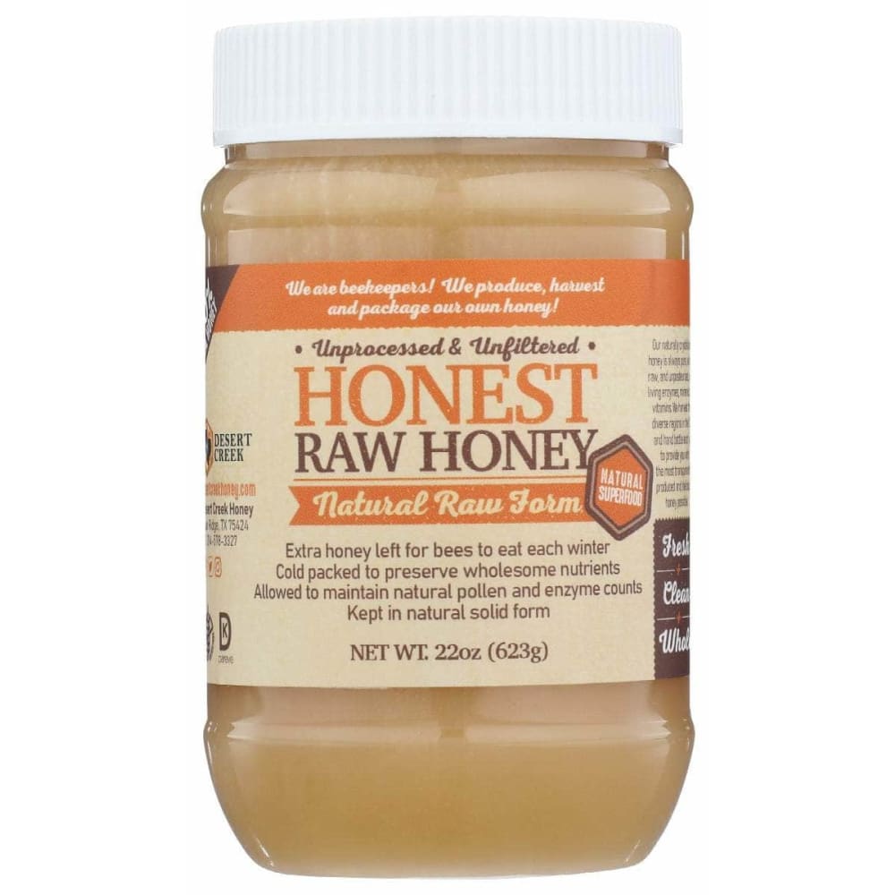 DESERT CREEK HONEY LLC DESERT CREEK HONEY LLC Honest Raw Honey, 22 fo