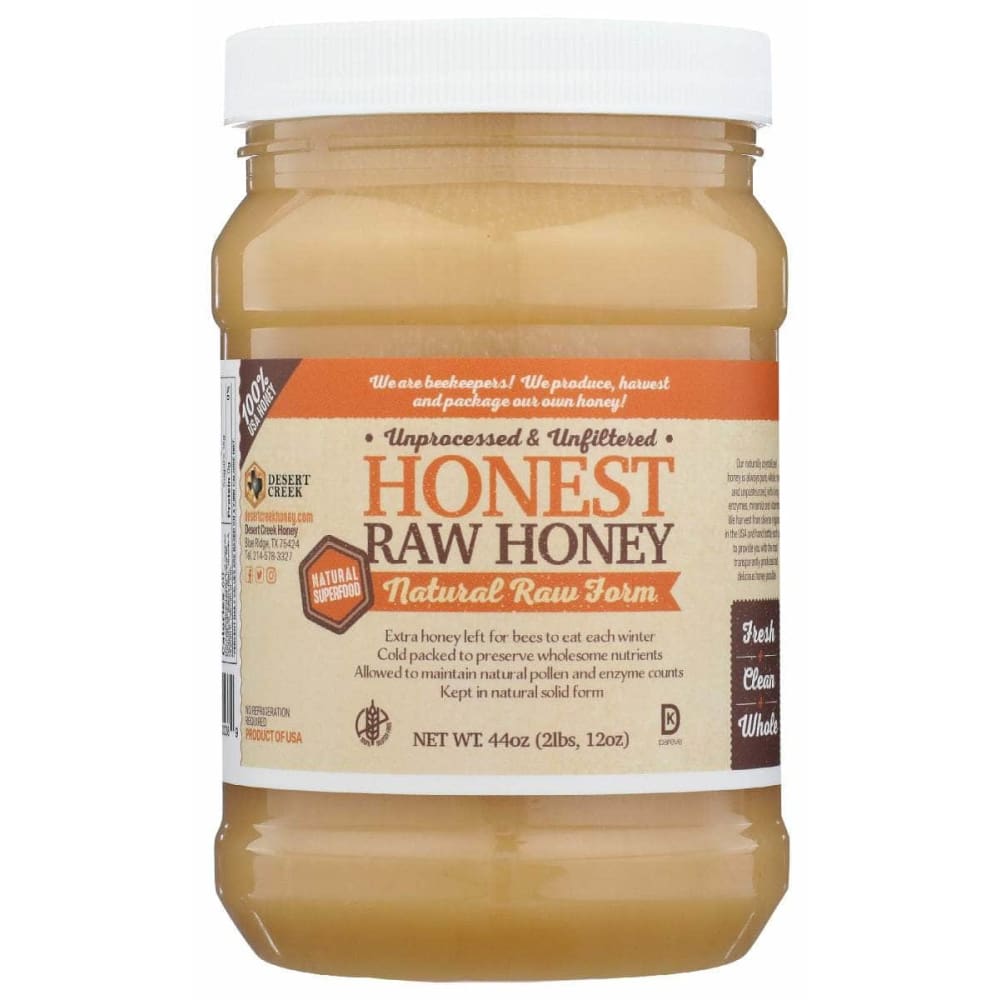 DESERT CREEK HONEY LLC DESERT CREEK HONEY LLC Honest Raw Honey, 44 fo