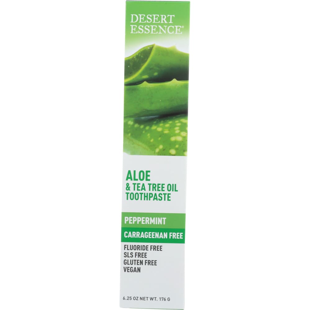Desert Essence Aloe And Tea Tree Oil Toothpaste 6.25 Oz (Case of 3) - DESERT ESSENCE