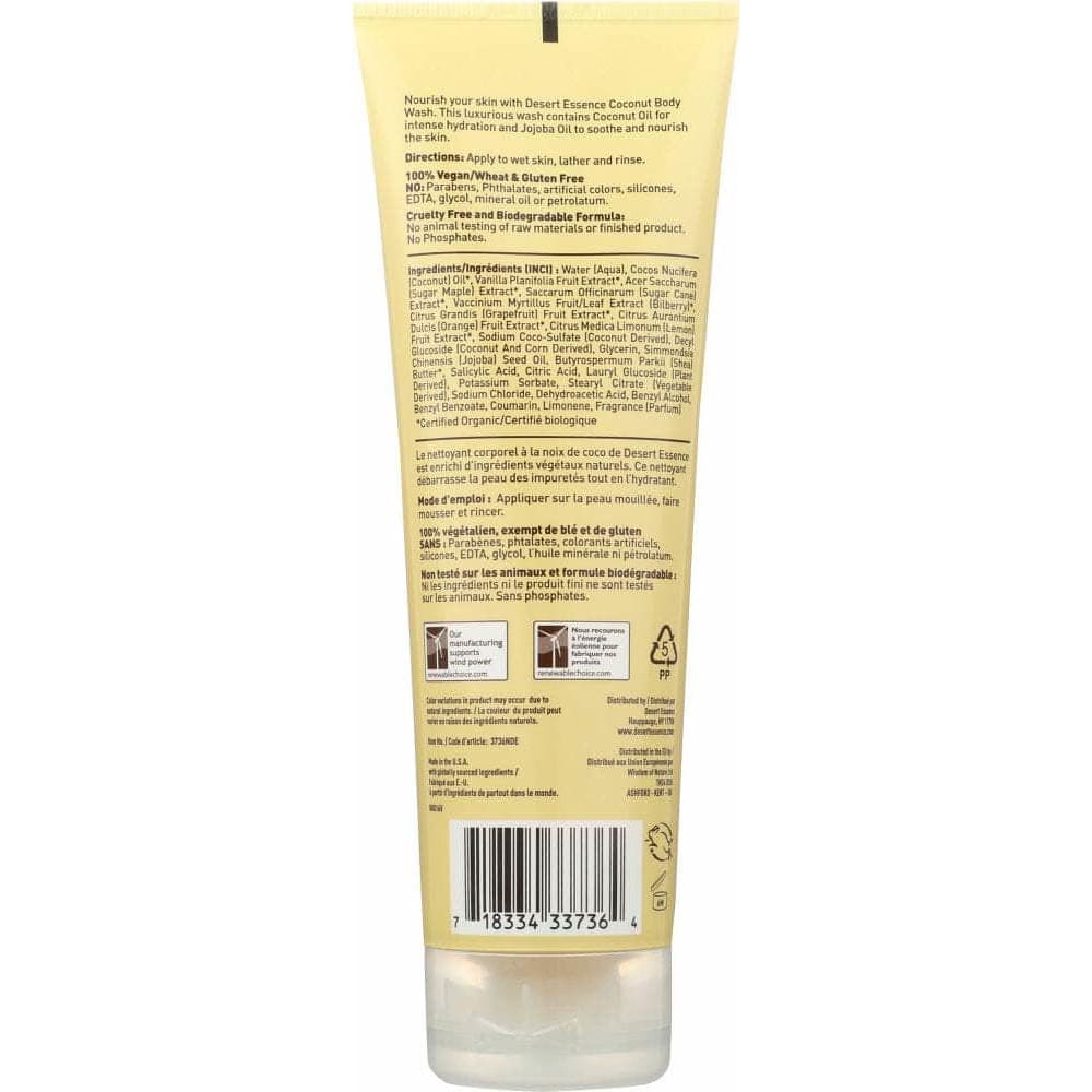 DESERT ESSENCE Desert Essence Body Wash Coconut, 8 Fl Oz