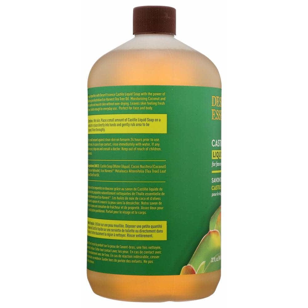 DESERT ESSENCE Desert Essence Castile Liquid Soap With Eco-Harvest Tea Tree Oil, 32 Oz