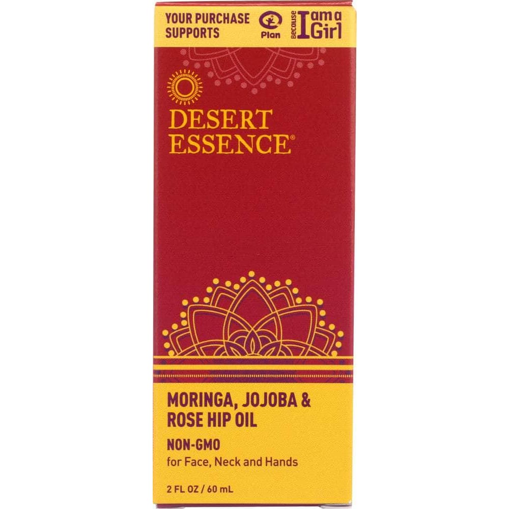 DESERT ESSENCE Desert Essence Moringa Jojoba And Rose Hip Oil, 2 Oz