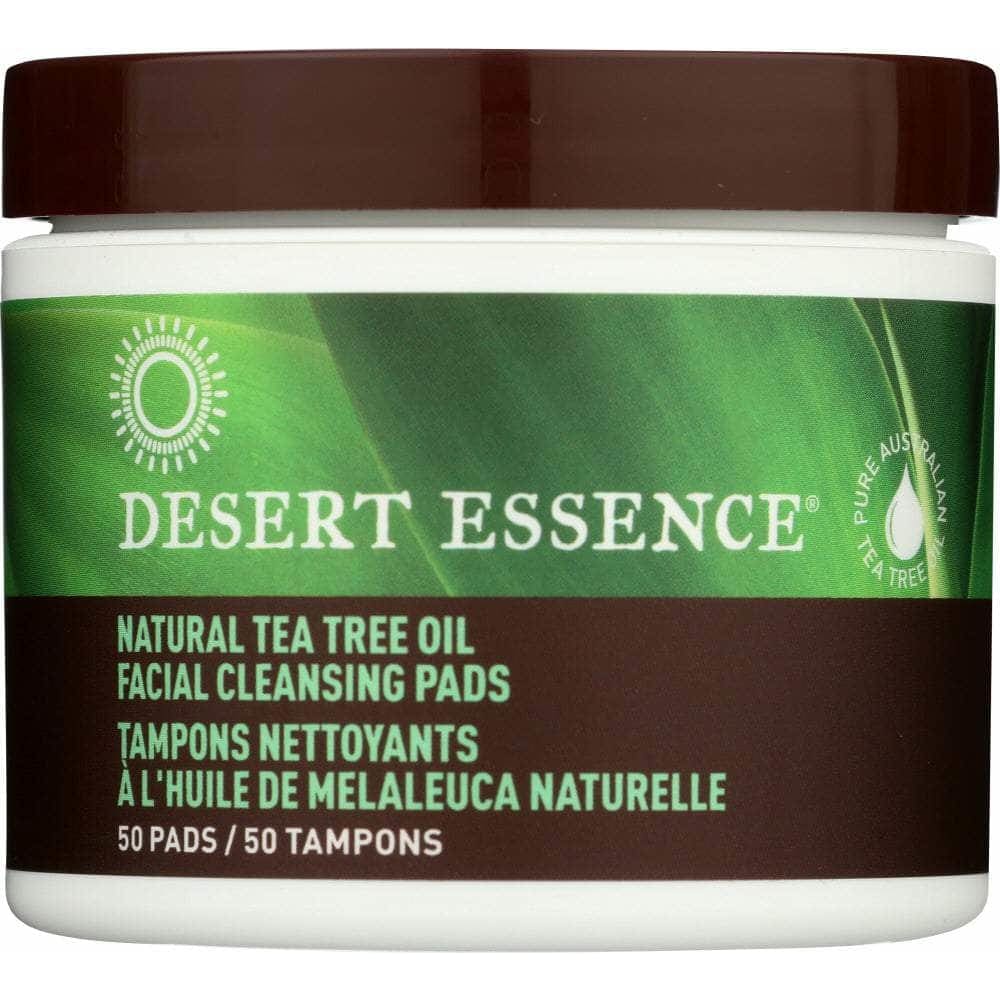 DESERT ESSENCE Desert Essence Natural Tea Tree Oil Facial Cleansing Pads Original, 50 Pc