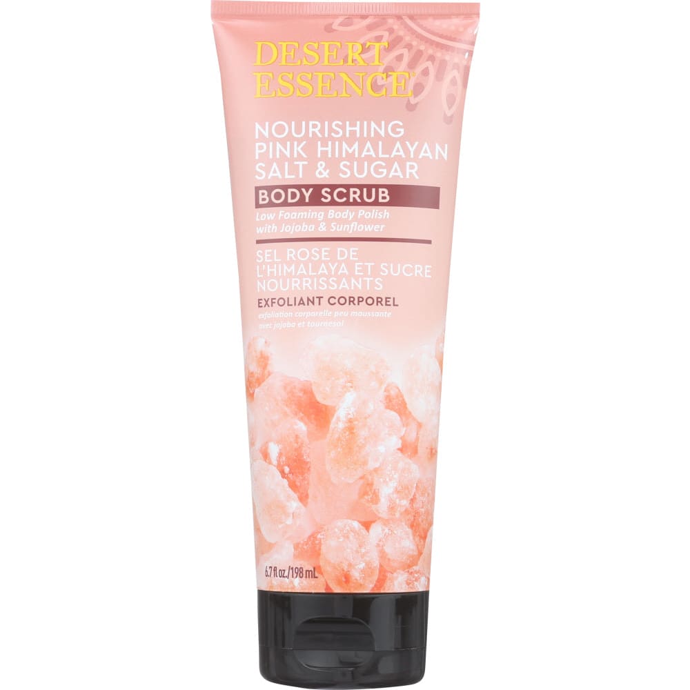 DESERT ESSENCE: Nourishing Pink Himalayan Salt Body Scrub 6.7 oz (Pack of 4) - Bath & Body > Body Scrubs & Muds - DESERT ESSENCE