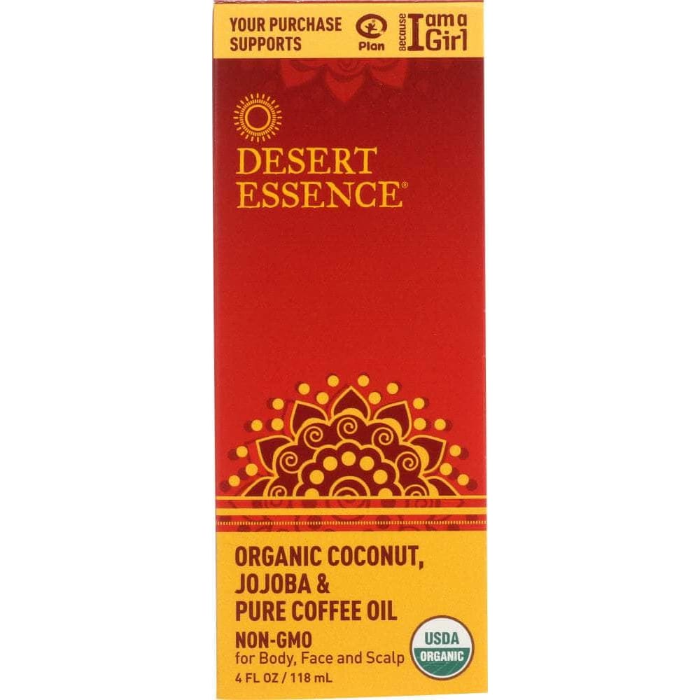 DESERT ESSENCE Desert Essence Organic Coconut Jojoba Oil And Coffee Oil, 4 Oz