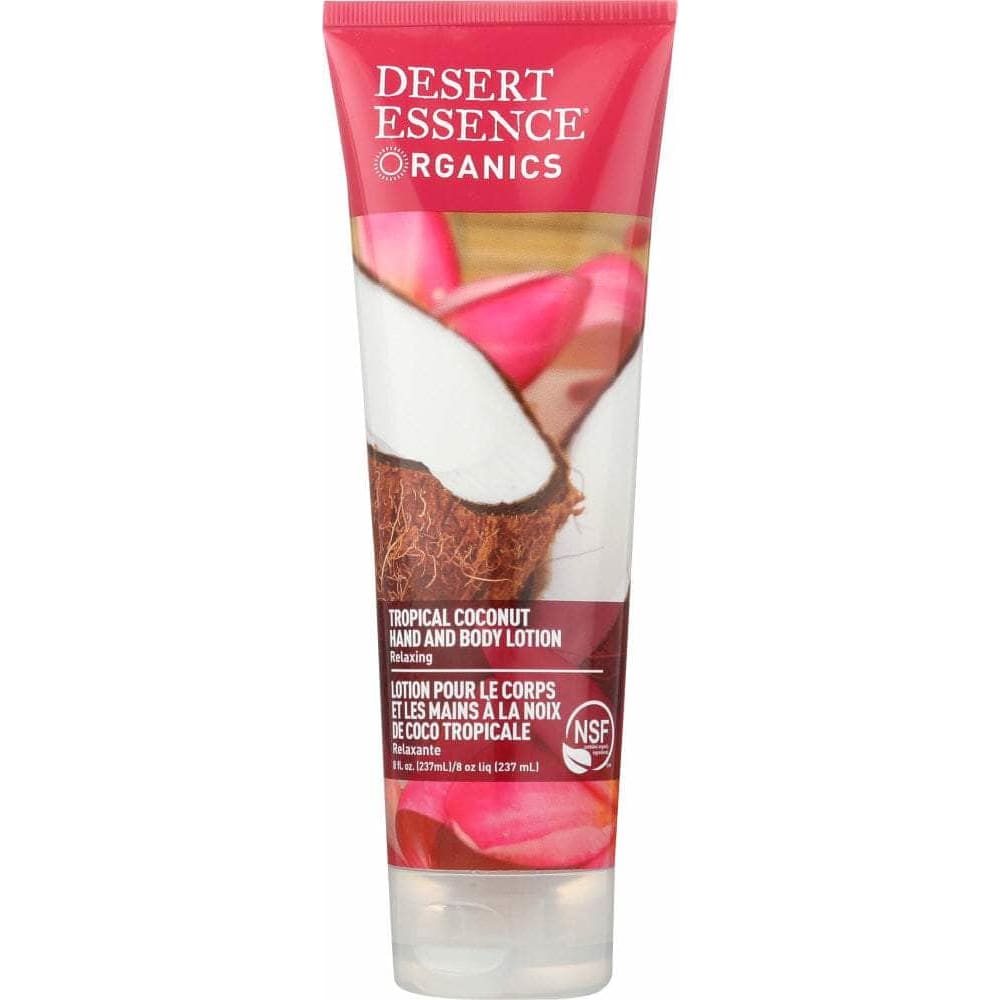 DESERT ESSENCE Desert Essence Organics Hand And Body Lotion Tropical Coconut, 8 Oz