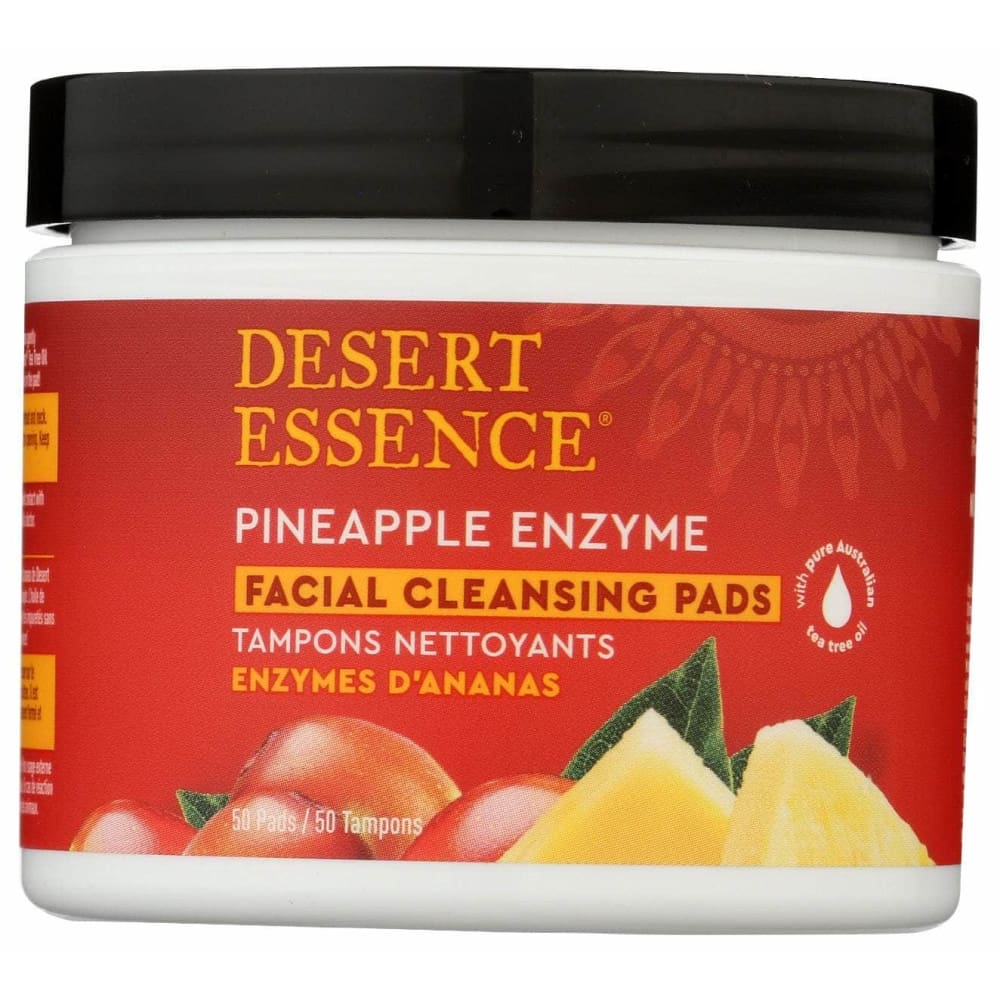 DESERT ESSENCE Desert Essence Pad Cleansing Pnapl Enzym, 50 Pc