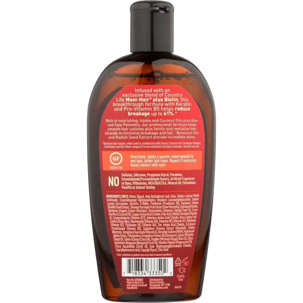 DESERT ESSENCE Desert Essence Shampoo Anti Breakage, 10 Fl Oz