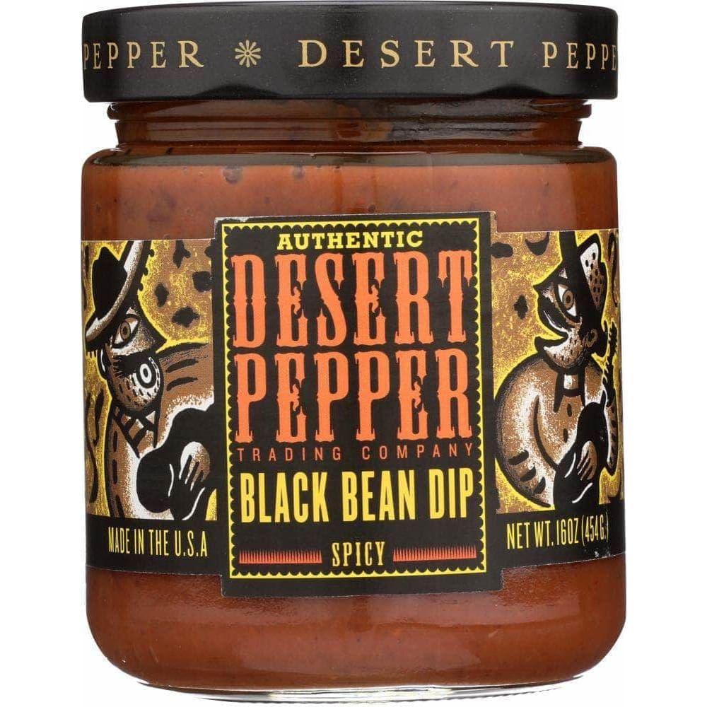 Desert Pepper Desert Pepper Black Bean Dip Spicy, 16 oz