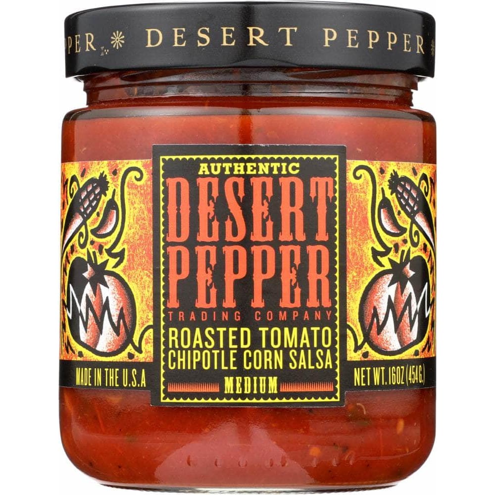 Desert Pepper Desert Pepper Roasted Tomato Chipotle Corn Medium Hot Salsa, 16 oz