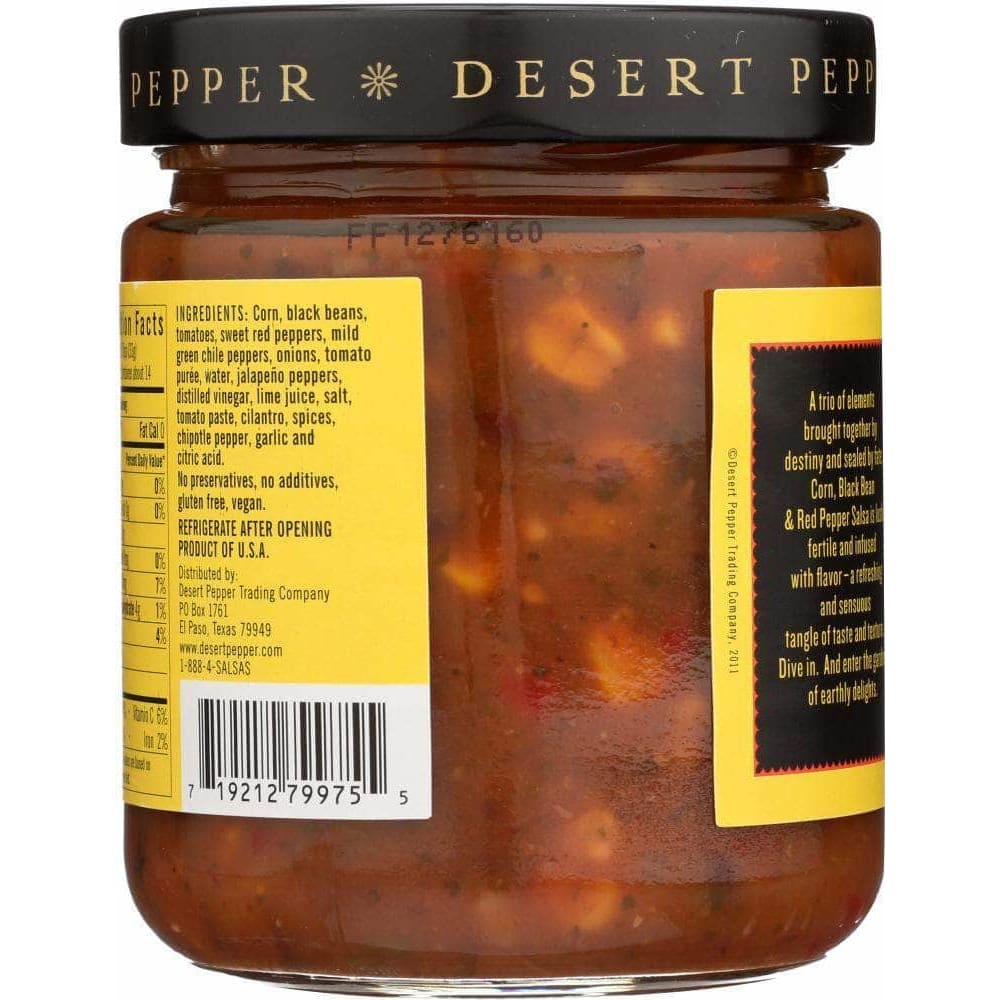 Desert Pepper Desert Pepper Salsa Corn Black Bean Red Pepper Medium, 16 oz