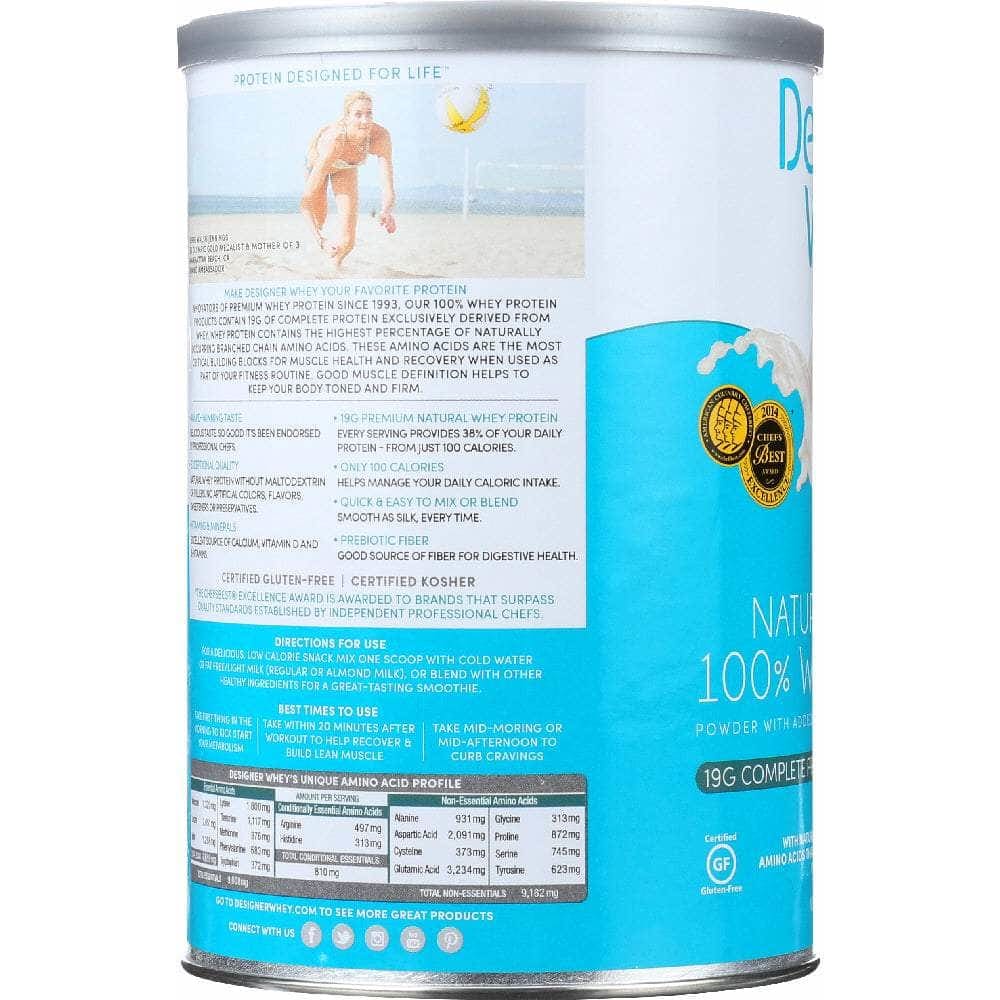 DESIGNER PROTEIN Designer Protein Whey 100% Premium Purely Unflavored, 12 Oz