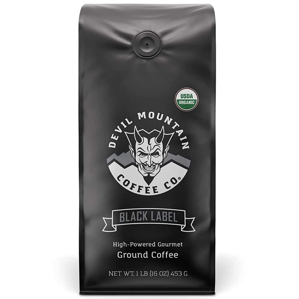 DEVIL MOUNTAIN COFFEE: Black Label Ground Coffee 1 lb - Beverages > Coffee Tea & Hot Cocoa - DEVIL MOUNTAIN COFFEE