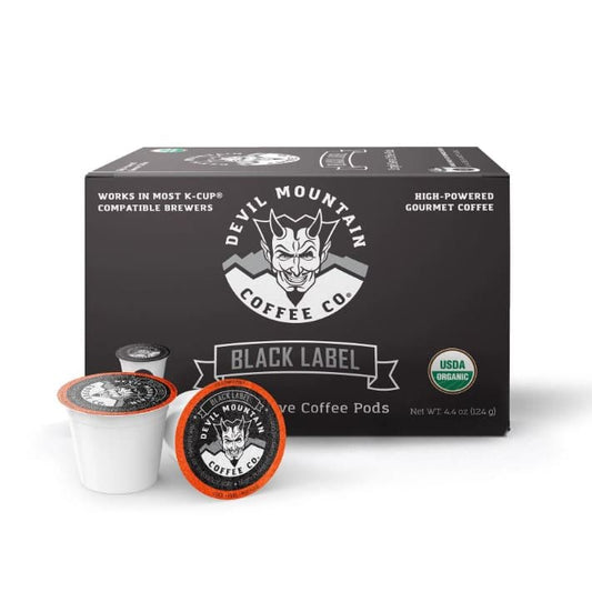 DEVIL MOUNTAIN COFFEE: Black Label K Cups Coffee 10 ea - Beverages > Coffee Tea & Hot Cocoa - DEVIL MOUNTAIN COFFEE