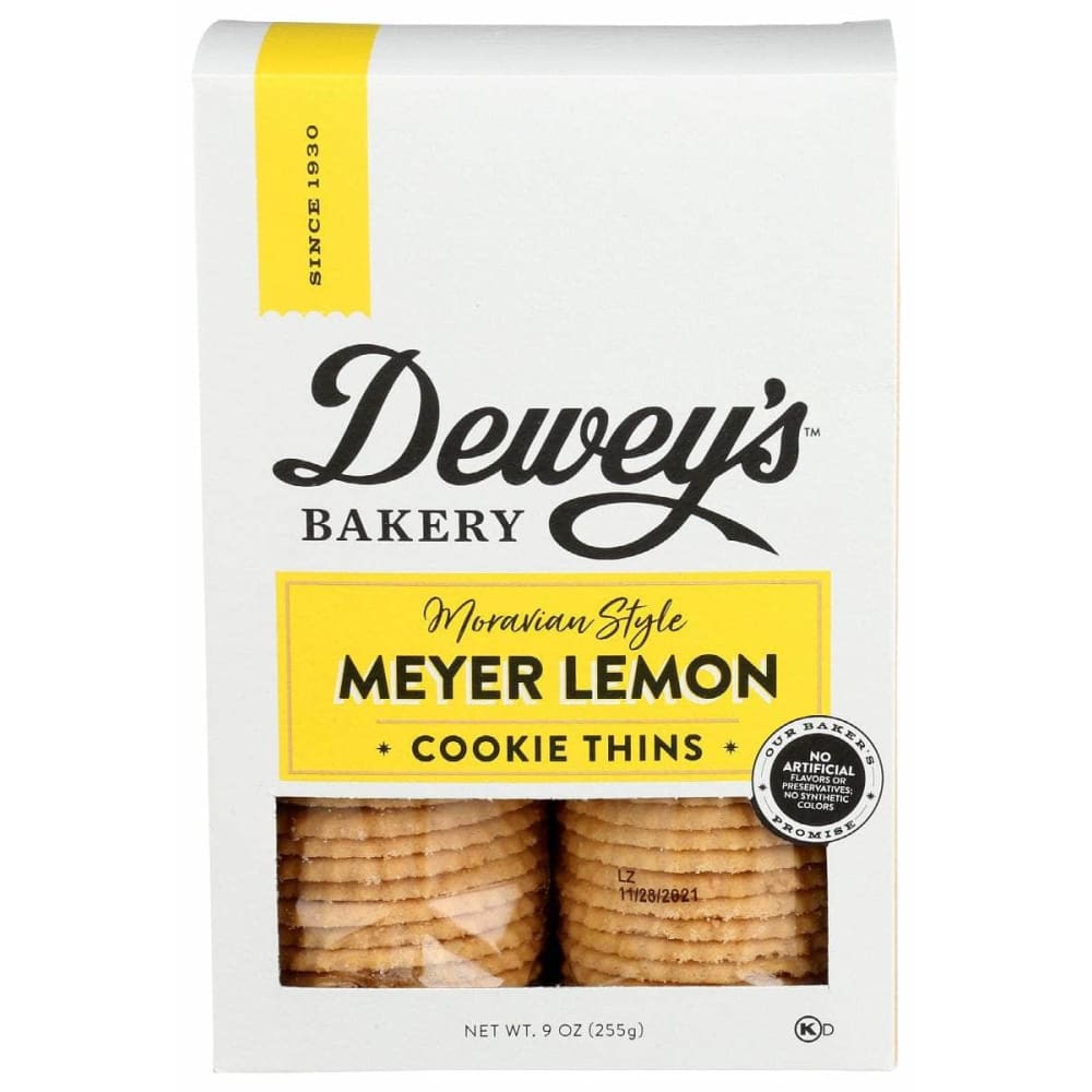 DEWEYS DEWEYS Meyer Lemon Moravian Style Cookie Thins, 9 oz