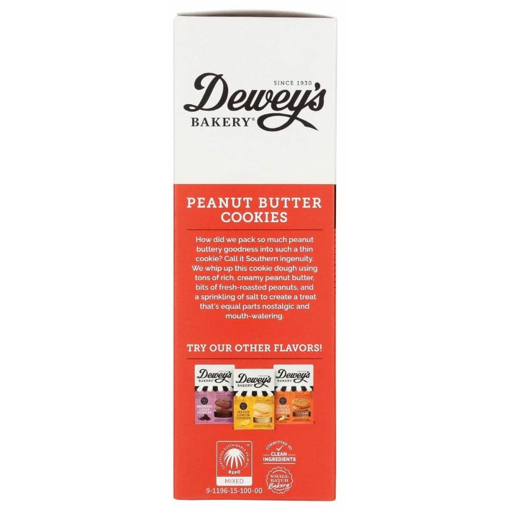 DEWEYS Grocery > Snacks > Cookies DEWEYS: Peanut Butter Cookies, 8.5 oz