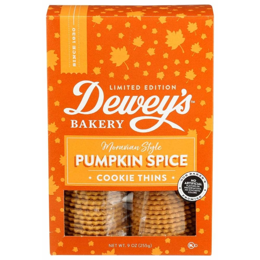DEWEYS DEWEYS Pumpkin Spice Moravian Cookie Thins, 9 oz