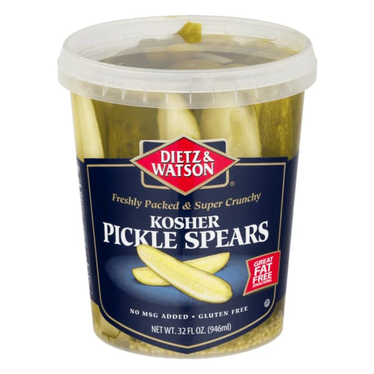 Dietz & Watson Dietz And Watson Kosher Pickle Spears, 32 oz