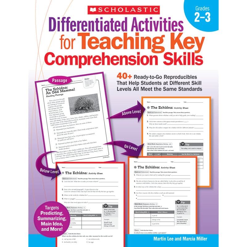 Differentiated Activities Teaching Key Comprehension Skills Gr 2-3 (Pack of 3) - Differentiated Learning - Scholastic Teaching Resources