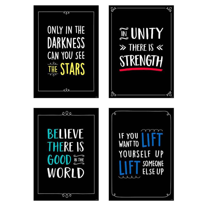 Diversity And Inclusion 4 Poster Pk (Pack of 2) - Motivational - Creative Teaching Press