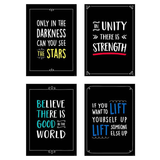 Diversity And Inclusion 4 Poster Pk (Pack of 2) - Motivational - Creative Teaching Press