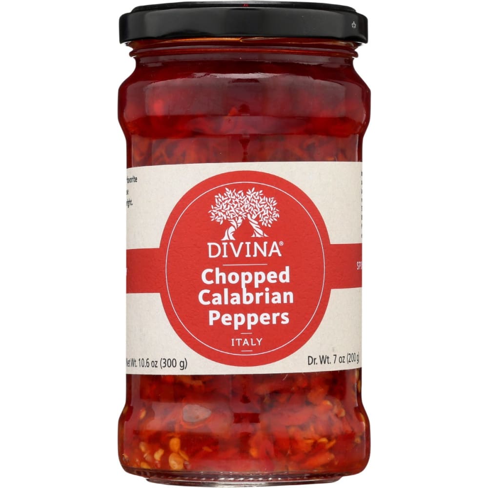 DIVINA: Chopped Calabrian Peppers 10.6 oz (Pack of 4) - DIVINA
