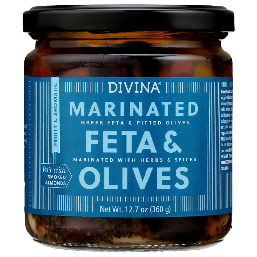 DIVINA: Feta Olives Marinated 12.7 OZ (Pack of 3) - Grocery > Pantry > Condiments - DIVINA