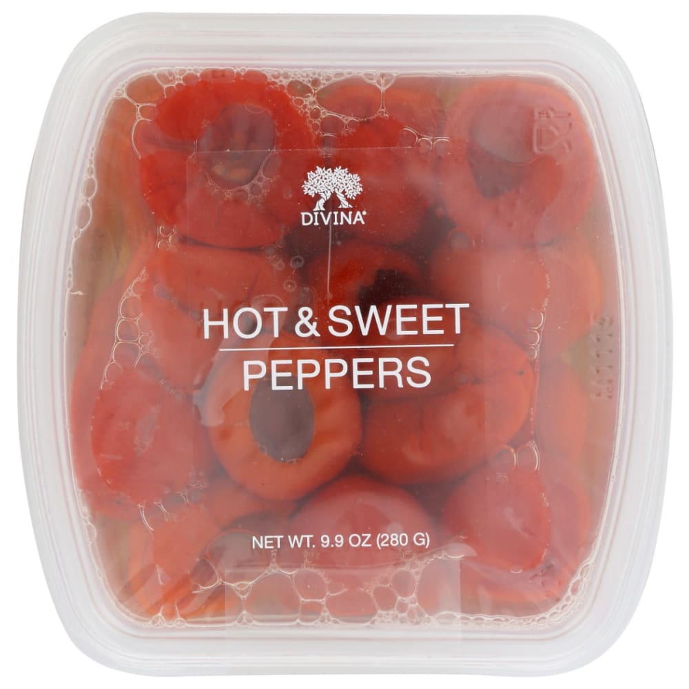 DIVINA: Peppers Hot And Sweet 9.9 OZ (Pack of 4) - Grocery > Pantry > Condiments - DIVINA
