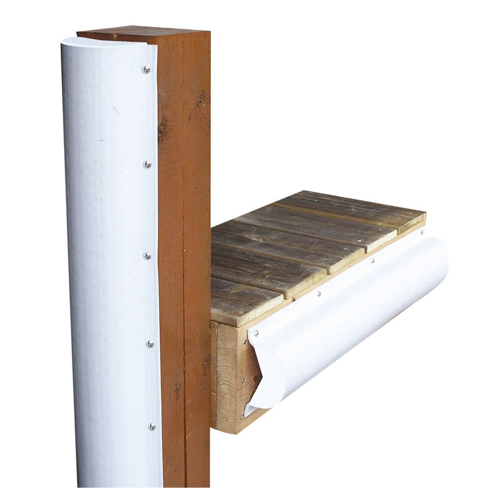 Dock Edge Piling Bumper - One End Capped - 6’ - White - Anchoring & Docking | Bumpers/Guards - Dock Edge
