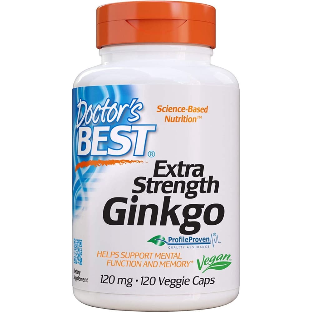 DOCTORS BEST: Extra Strength Ginkgo 120Mg 120 vc (Pack of 2) - DOCTORS BEST